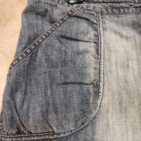 Vintage Max & Co Micro Mini Denim Skirt Size 10 - Picture 4 of 6